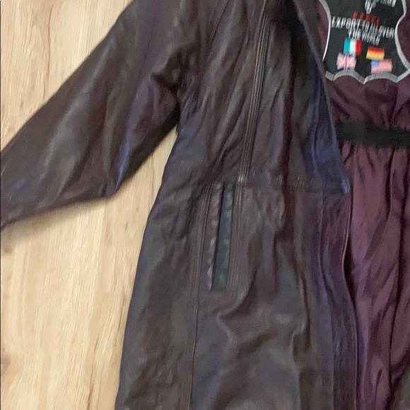 Genuine long leather jacket - Picture 3 of 6